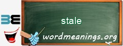 WordMeaning blackboard for stale